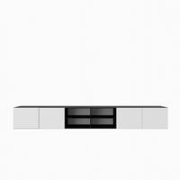 LOWBOARD VAREN 300/41/40 cm, Hängender TV-Schrank Anthrazit / Weiß - Anthrazit/Weiß, Holzwerkstoff (300/41/40cm) - MASSENO