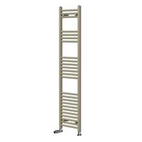 HANDTUCHHEIZKÖRPER 400 x 1500 mm Beige mit Thermostatventil Badheizkörper gerade mit Seitenanschluss - Beige, Metall (40/150/3cm) - LuxeBath