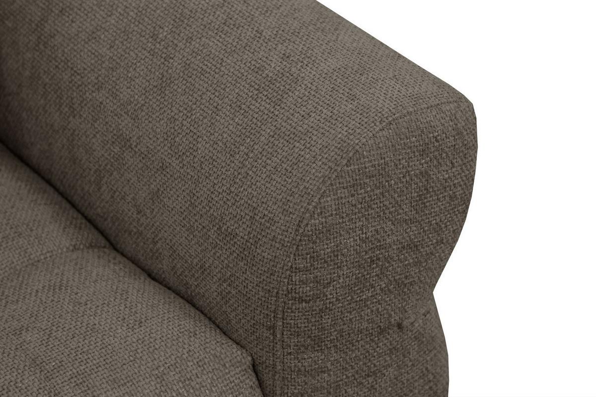 SOFA SALVINI 2-Sitzer, taupe - Taupe/Schwarz, Holzwerkstoff/Textil (176/88/99cm) - Wozimo