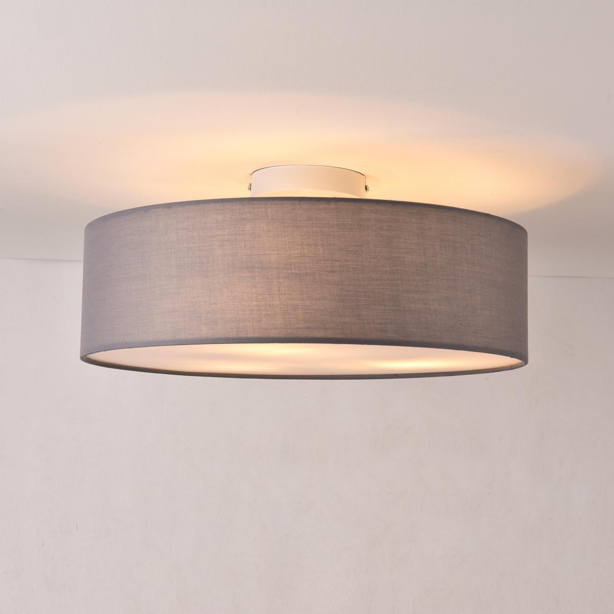 DECKENLEUCHTE Omaha - Grau, Kunststoff (45/45/17cm) - lux.pro