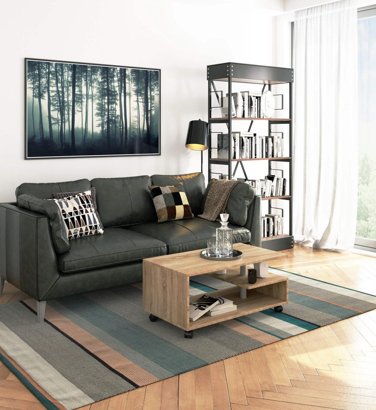 COUCHTISCH Eiche Sonoma 40/90/51 - Sonoma Eiche, Holzwerkstoff (51/90/40cm) - RAUMHIRSCH FURNITURE