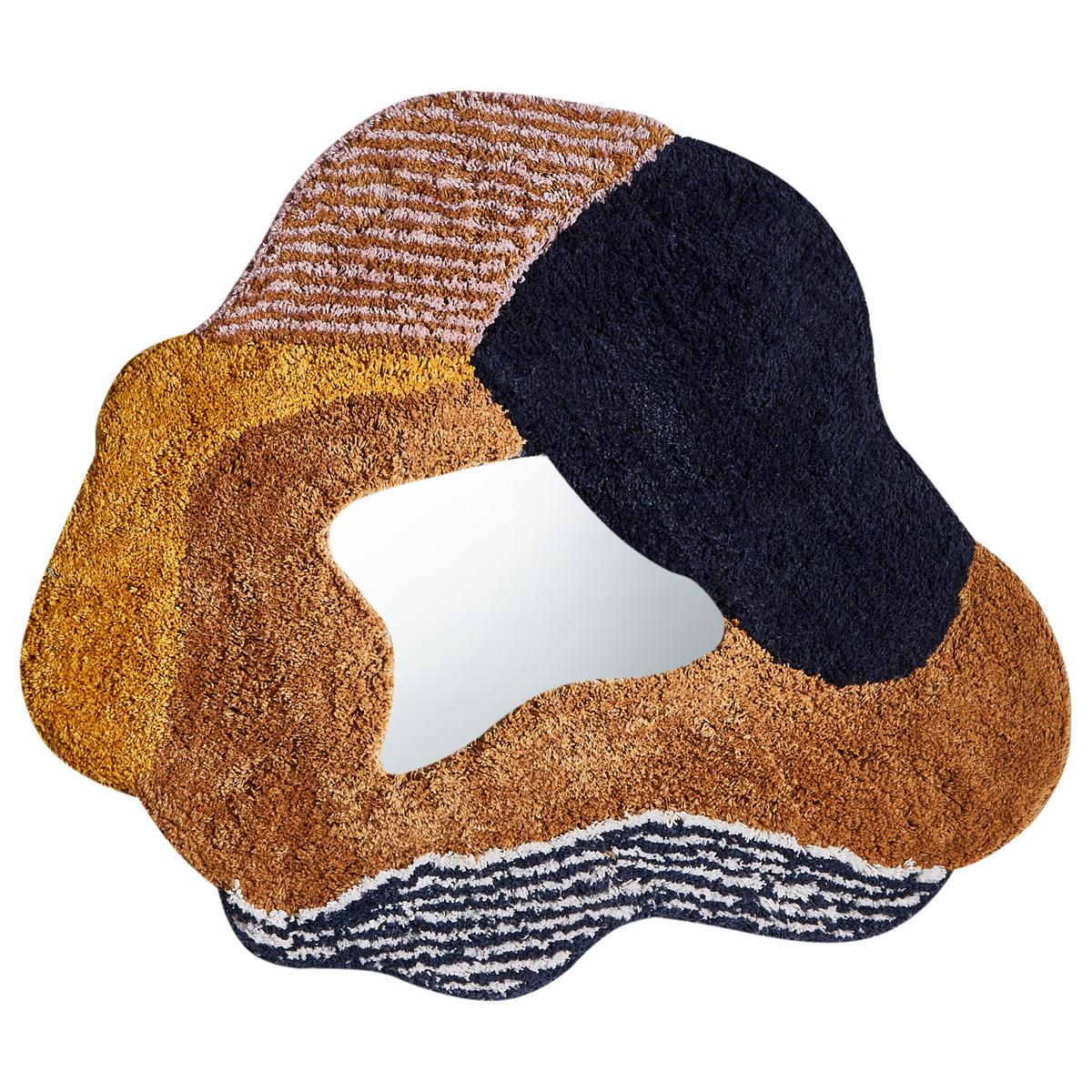 WANDSPIEGEL 60/62 cm Baumwolle Bunt Abasza - Multicolor, Textil (60/62/2cm) - Beliani