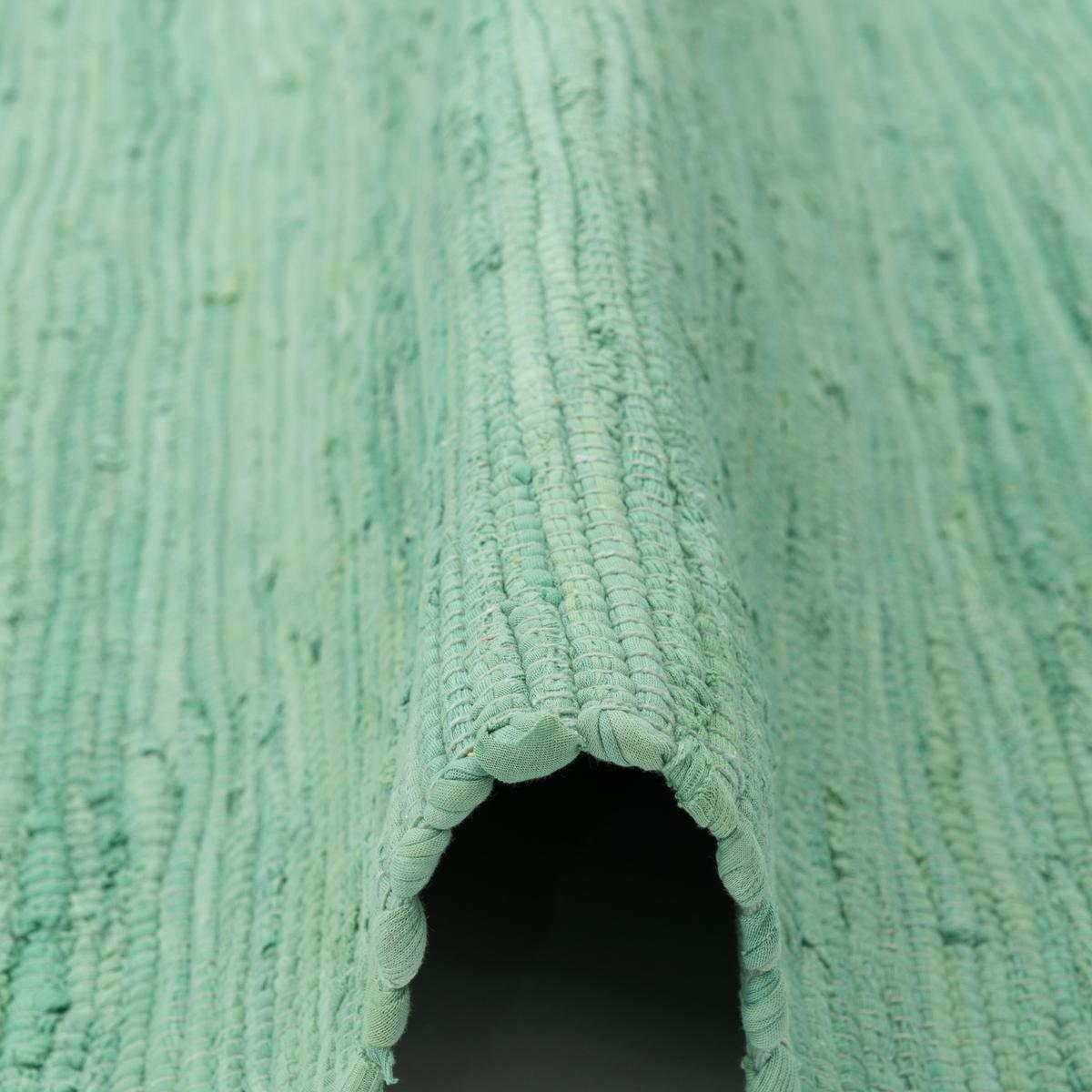 BAUMWOLLE NATUR TEPPICH LÄUFER JOLLY COTTON - Mintgrün, Textil (90/160cm) - Pergamon