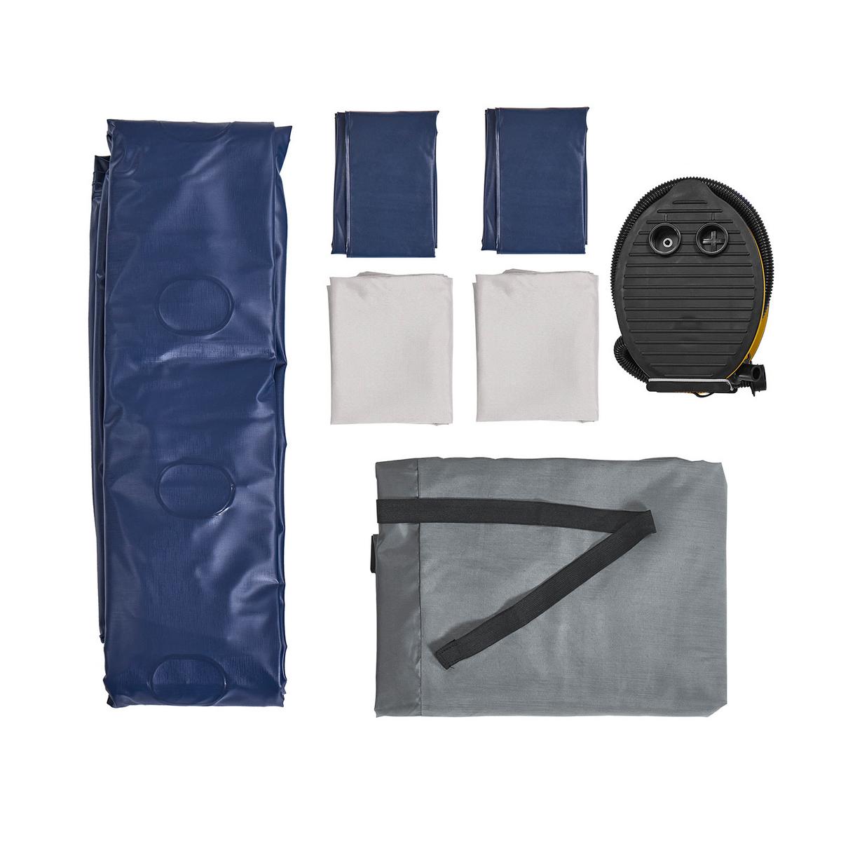 LUFTBETT mit integrierten Kissen OGS32-II-L-HG-P01 - Ahornfarben, Fell (137/191cm) - SoBuy