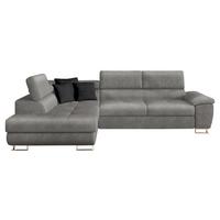 ECKSOFA Cotere, Seite: Links - Silberfarben, Holz/Textil (270/202cm) - MIRJAN24