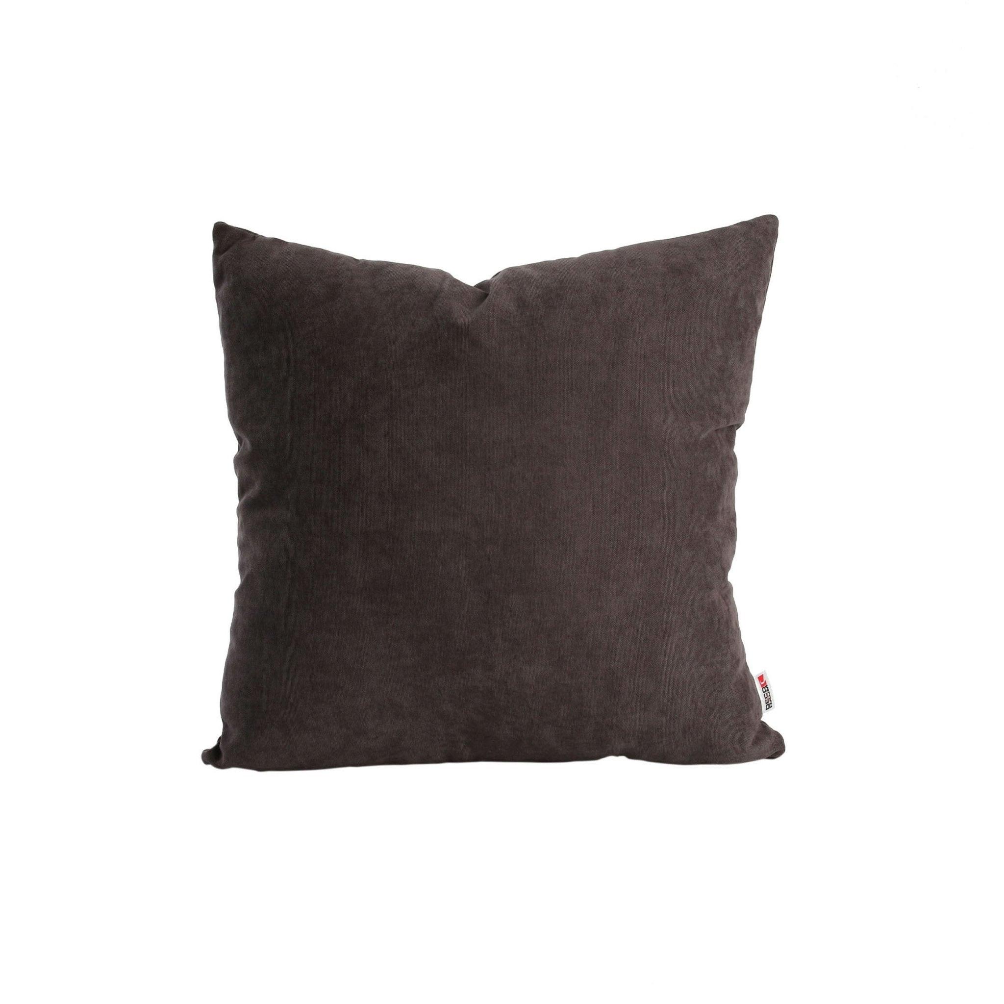 DEKOKISSEN Uni Anthrazit 45x45 cm mit Füllung - Anthrazit, Textil (45/45cm) - Deco-Raum