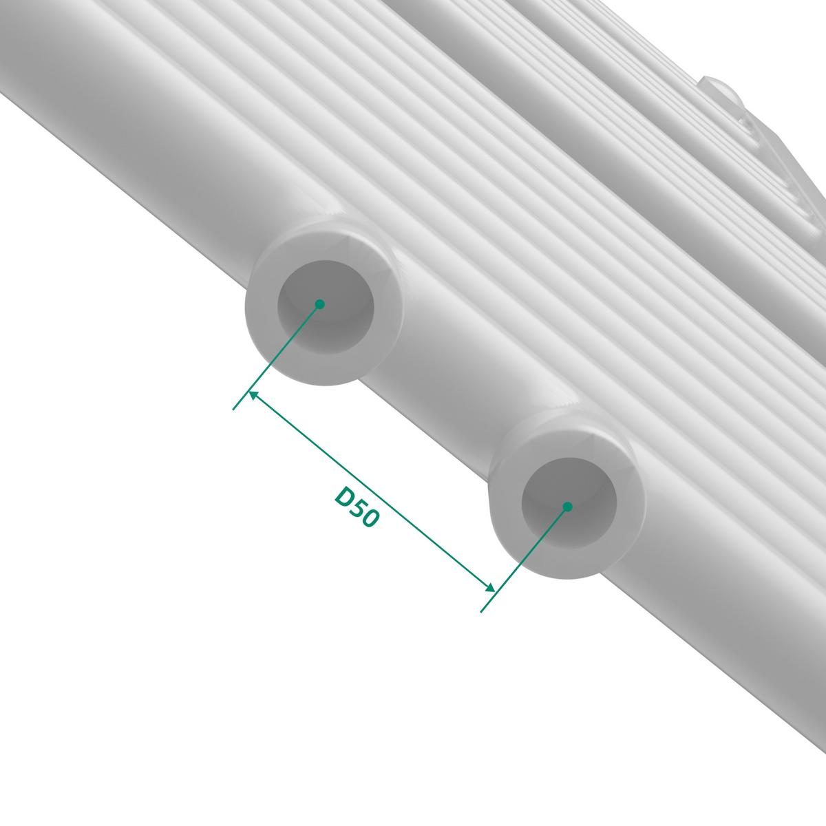 HANDTUCHHEIZKÖRPER Voss I. - Weiß, Metall (50/120/3cm) - [neu.haus]