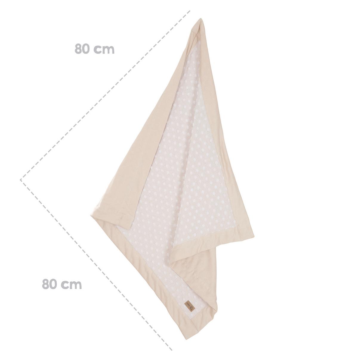 BABYDECKE 80 x 80 cm Frosty Almond - Beige - Beige, Textil (80/80cm) - Roba