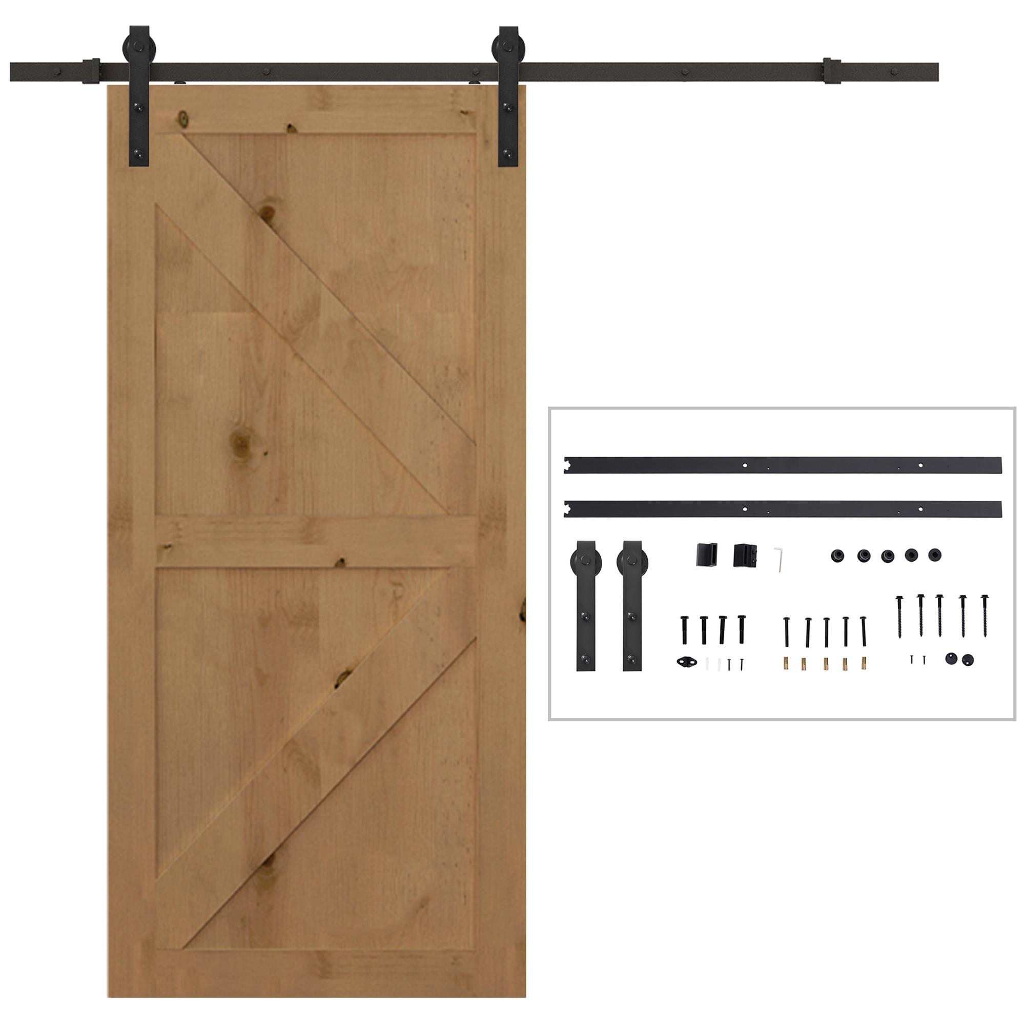 SCHIEBETÜRSYSTEM - Schwarz, Metall (4/0.6/200cm) - HOMCOM