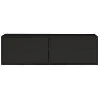 TV-LOWBOARD hängend, 2 Klappen, Schwarz, 100 cm - Schwarz, Holzwerkstoff (100.6/30/30cm) - Selsey