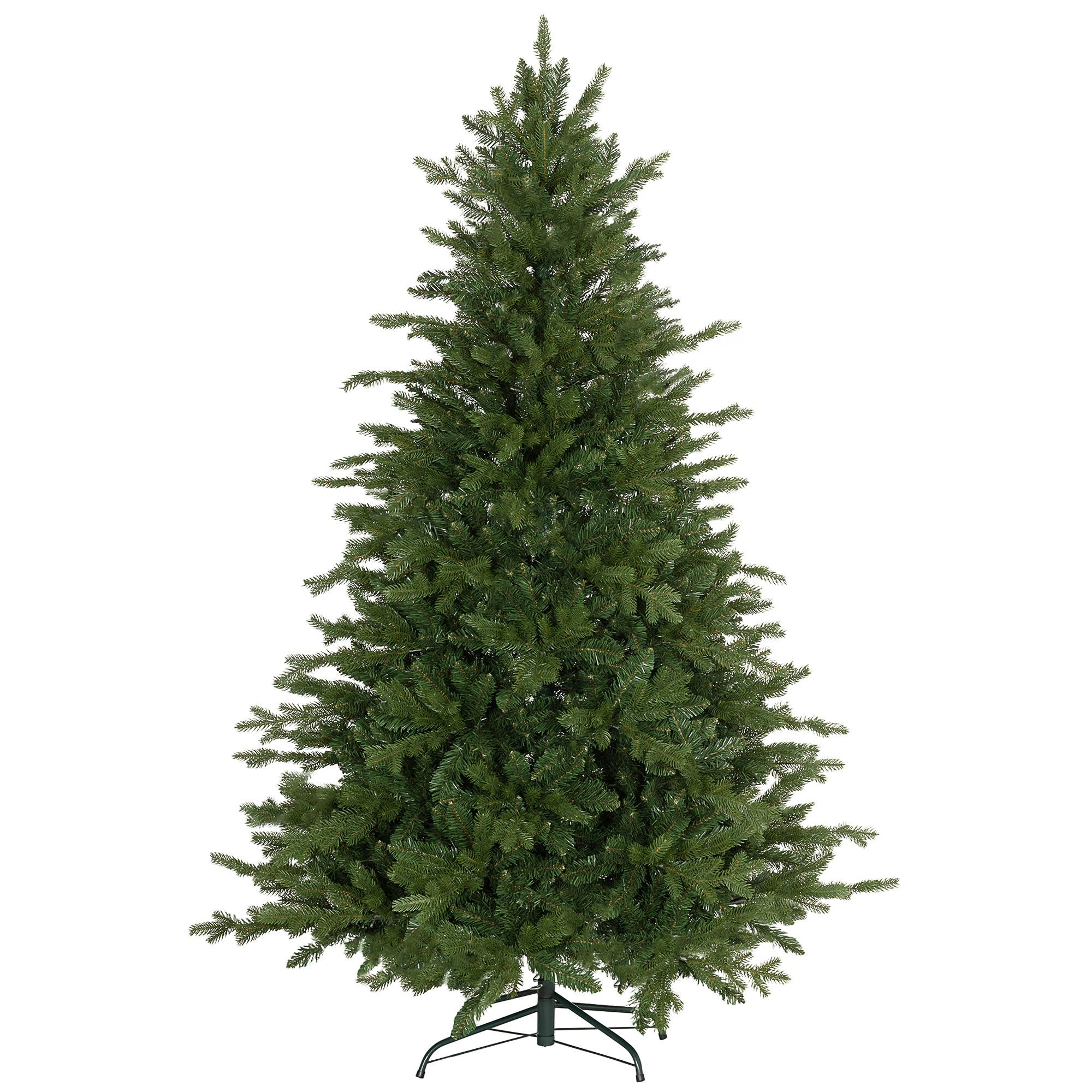 KÜNSTLICHER-WEIHNACHTSBAUM Kunststoff Metall Grün - Grün, Kunststoff (180cm) - HOMCOM