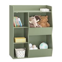 KINDERREGAL Grün - Grün, Holzwerkstoff (80/104/34cm) - SoBuy