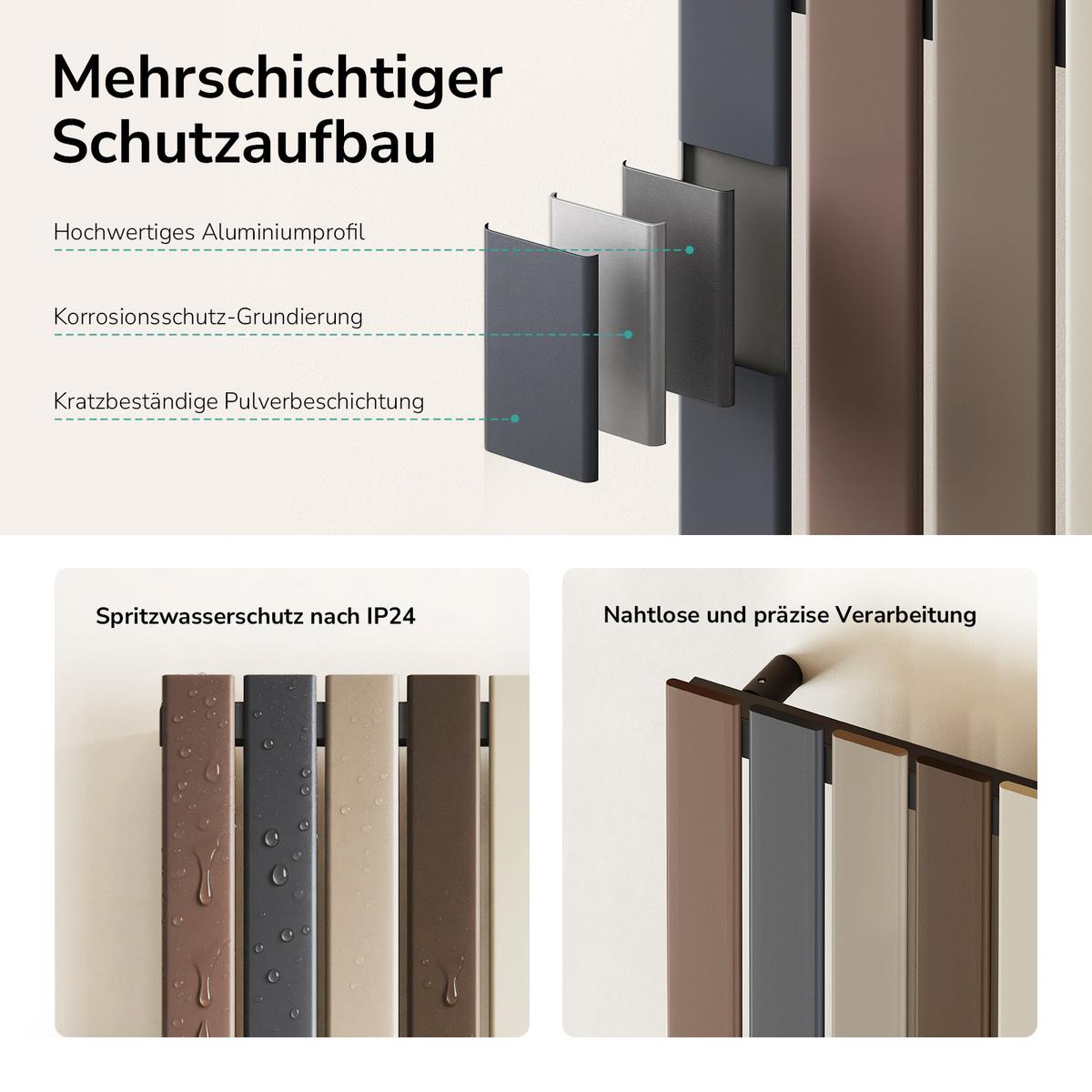 HEIZKÖRPER elektrischer 1000 W 61,6/180/5,2 cm - Multicolor, Metall (61.6/180/5.2cm) - EMKE
