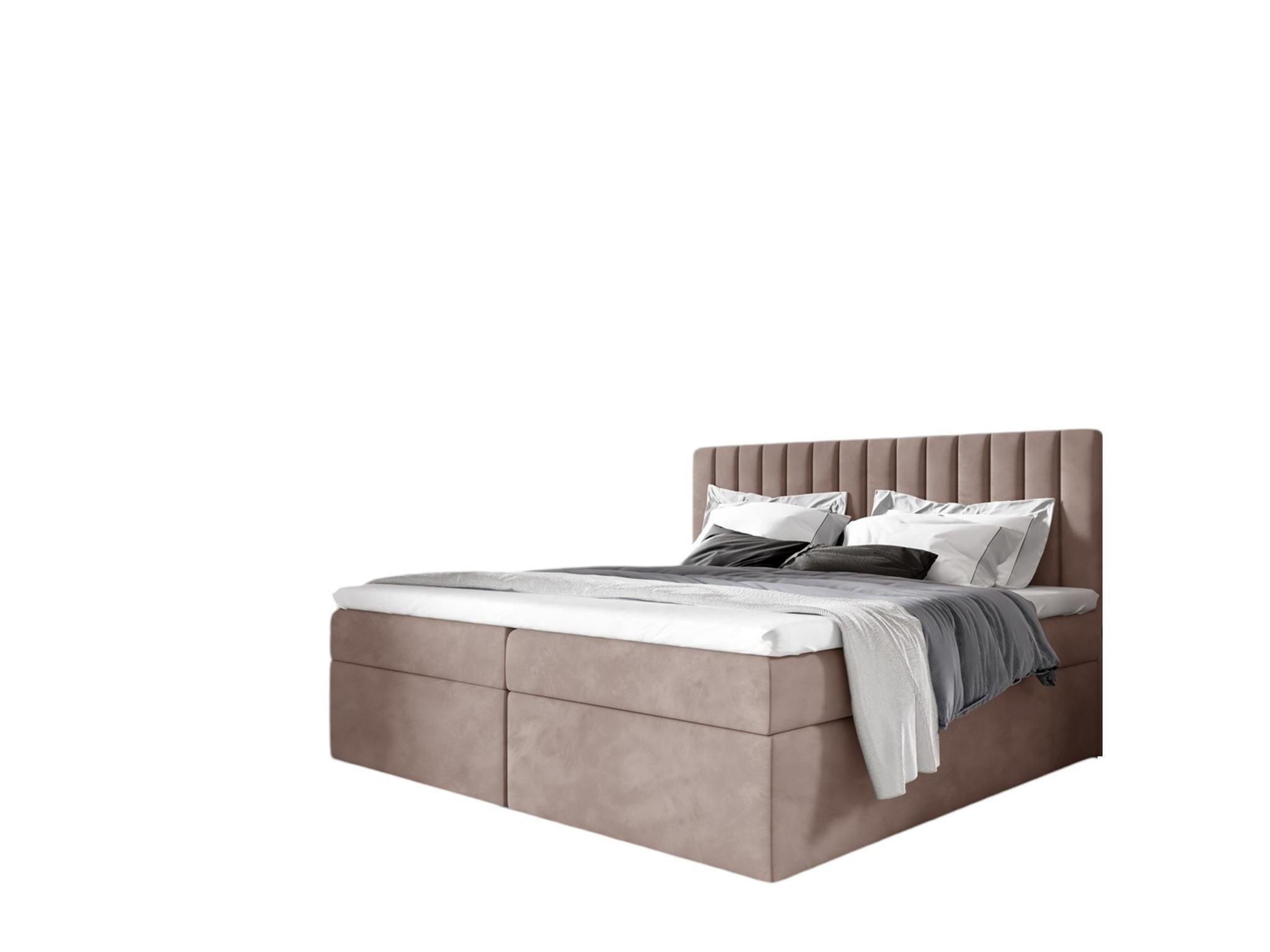 BOXBETT Linnea - Rosa, Holzwerkstoff/Textil (160/220cm) - Fun Möbel