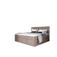 BOXBETT Linnea - Rosa, Holzwerkstoff/Textil (180/200cm) - Fun Möbel