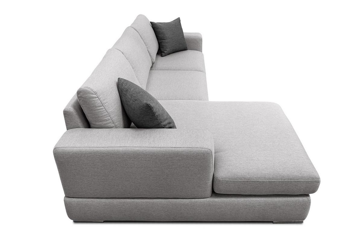 ECKSOFA OTTO 4-Sitzer, hellgrau - Hellgrau, Holzwerkstoff/Textil (159/279cm) - Wozimo