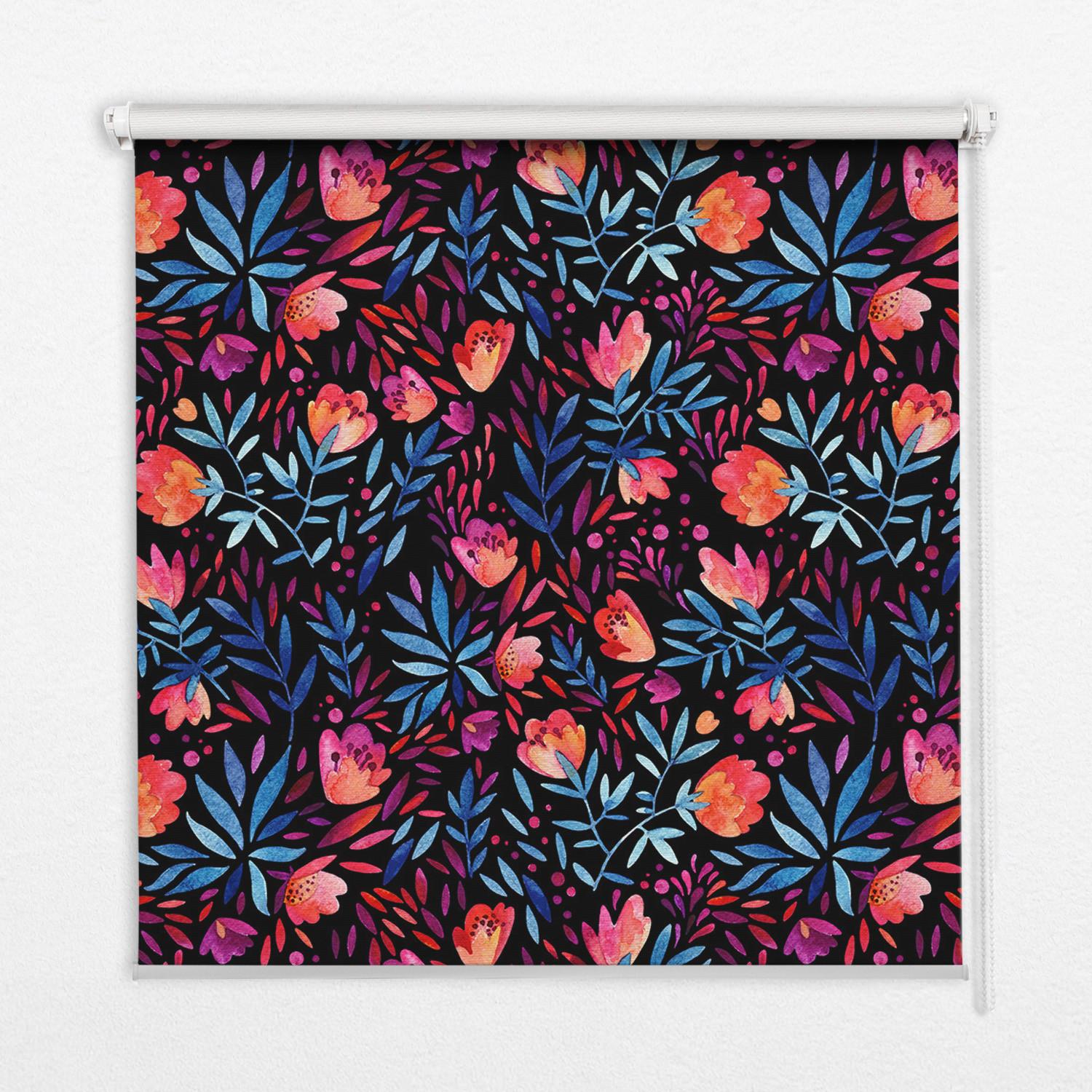 INNENROLLO - Fensterrollo - Rollo - 60x40 cm - Mohn - Rot, Kunststoff (60/140/0.5cm) - TULUP