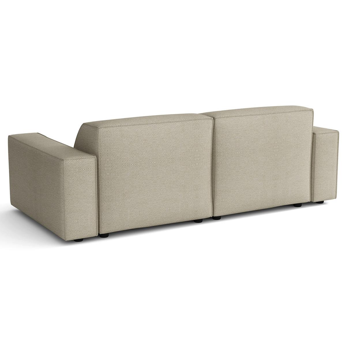 ECKSOFA Sellmo 210 cm - Taupe/Schwarz, Kunststoff/Textil (210/166cm) - Selsey