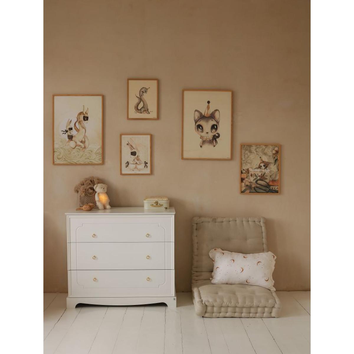 KINDERKOMMODE Royal Weiß - Weiß, Holzwerkstoff (103/90/50cm) - Petits-meubles
