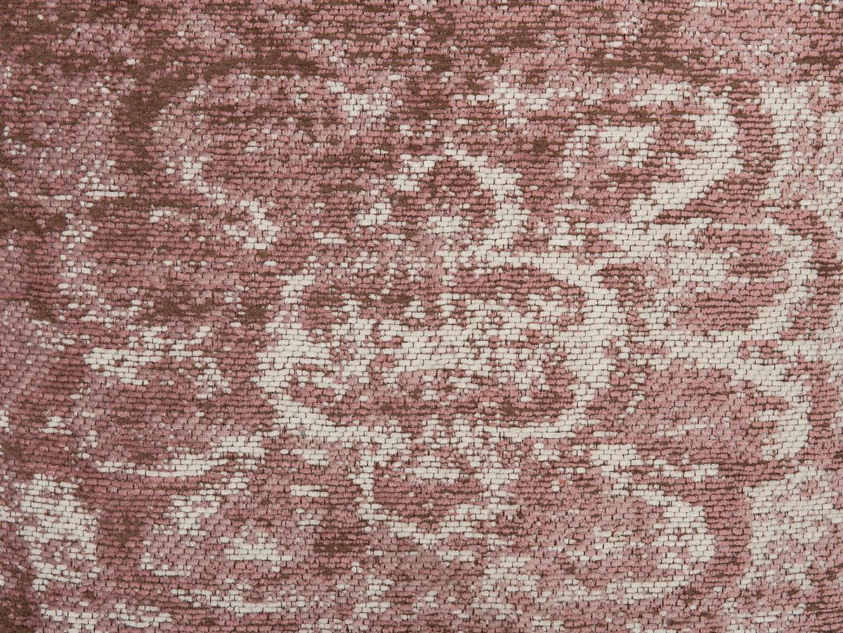 DEKOKISSEN 2er-Set Rosa 45/45 cm Vakayar - Pink, Naturmaterialien/Textil (45/45cm) - Beliani