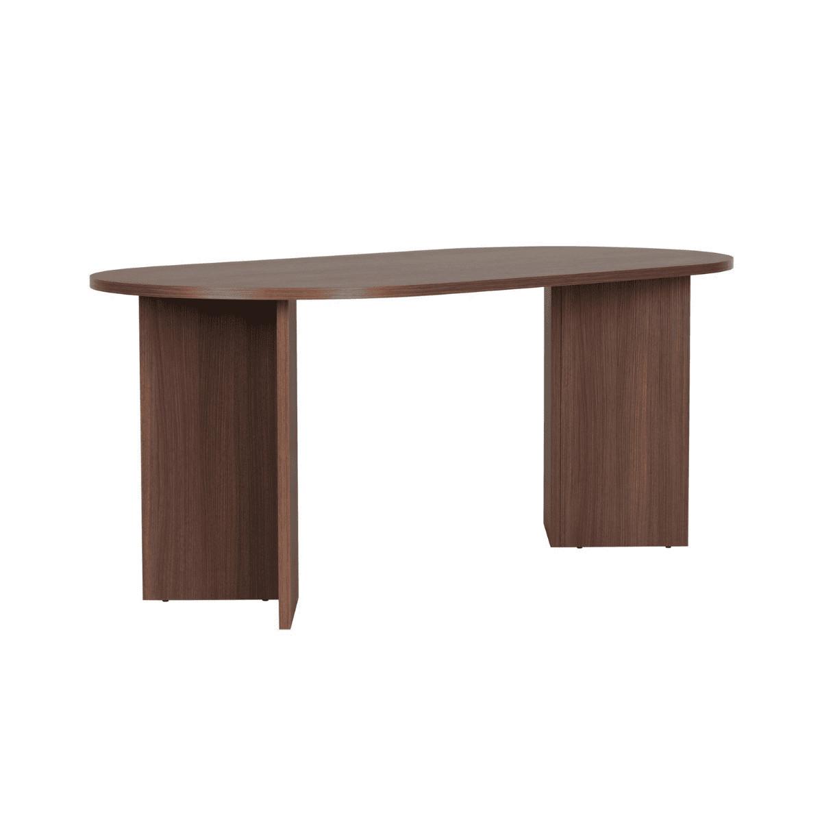 ESSTISCH mit abgerundeten Kanten sable 180/75/89,5 cm - Naturfarben, Holzwerkstoff (96/89.5/75cm) - Calicosy