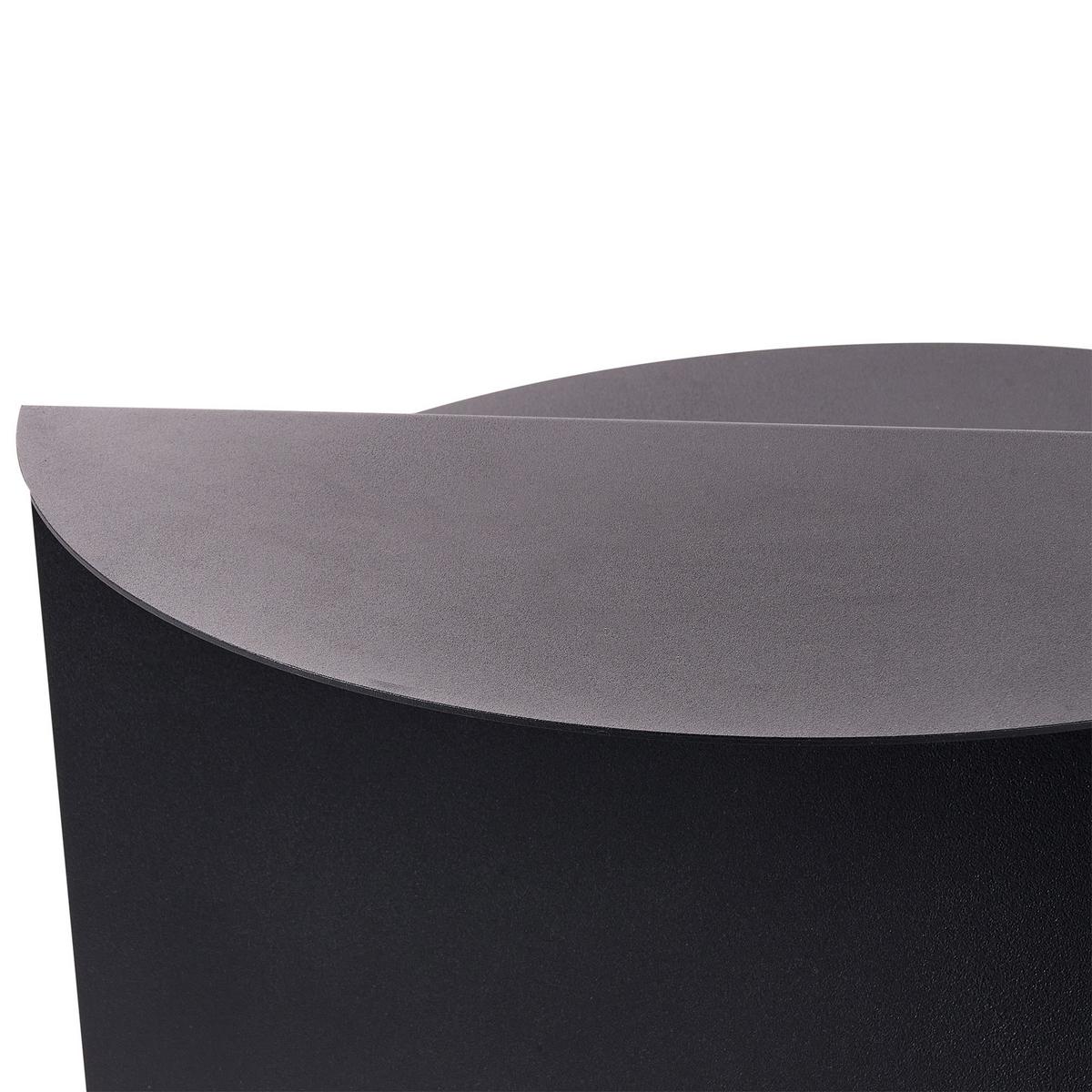 BEISTELLTISCH Metall Schwarz Taggart - Schwarz, Metall (40/40/45cm) - Beliani