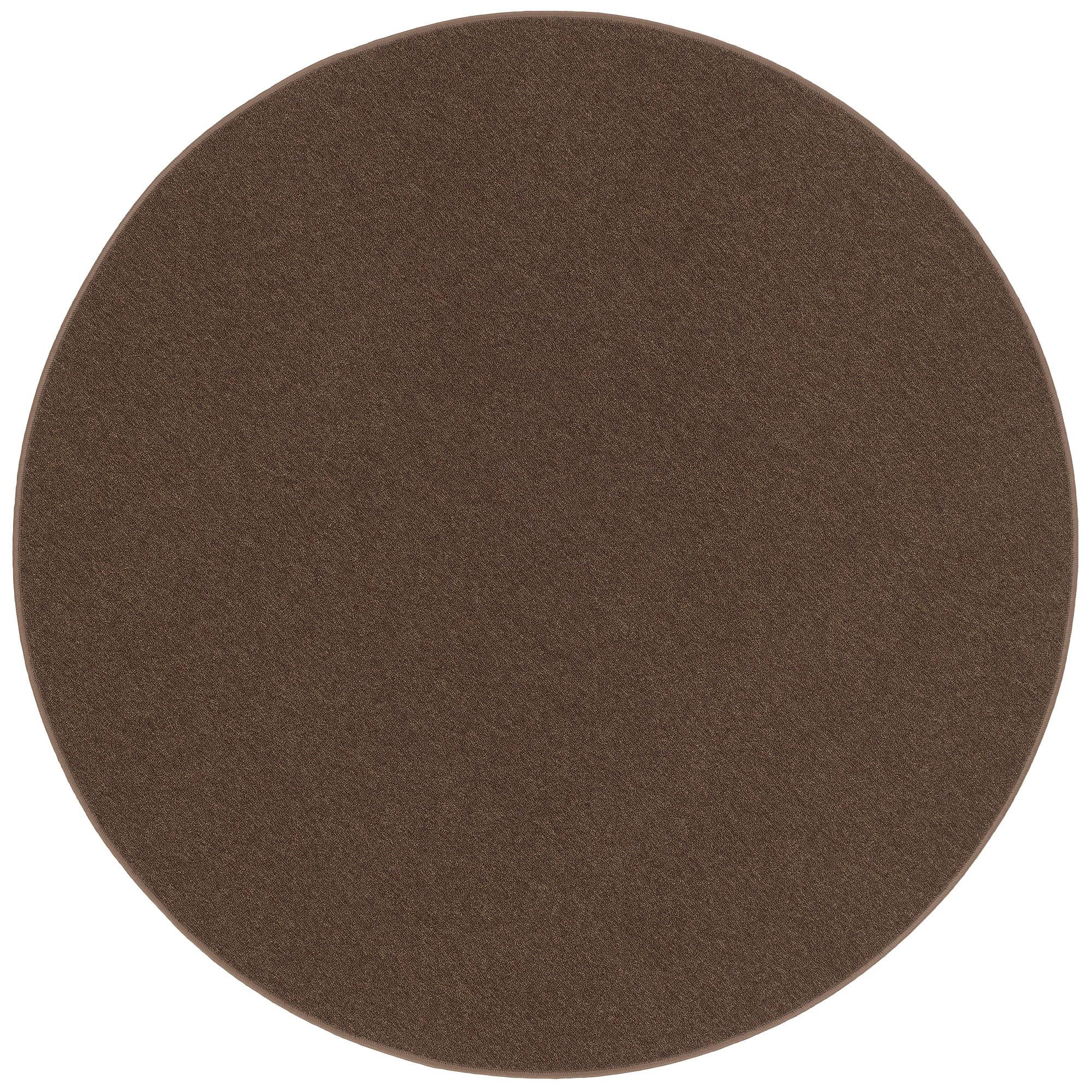 FEINSCHLINGEN VELOUR TEPPICH STRONG RUND - Braun, Textil (200/200cm) - Snapstyle
