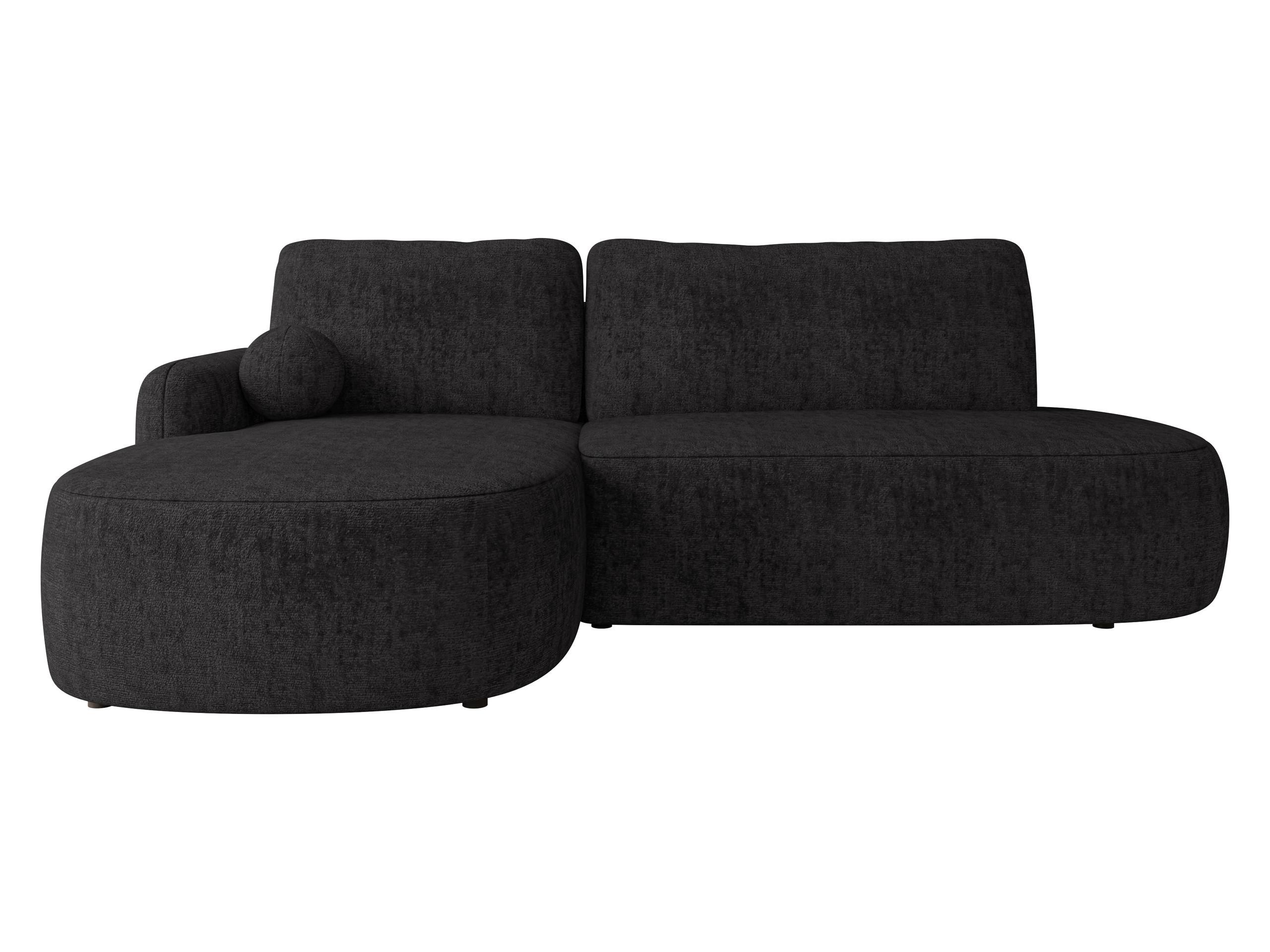 ECKSOFA Loridu O Premium, Seite: Links - Schwarz, Holz/Kunststoff (274/174cm) - MIRJAN24