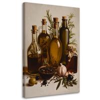 LEINWANDBILD Essen & Trinken 20x30cm - Braun, Textil (20/30cm) - Feeby