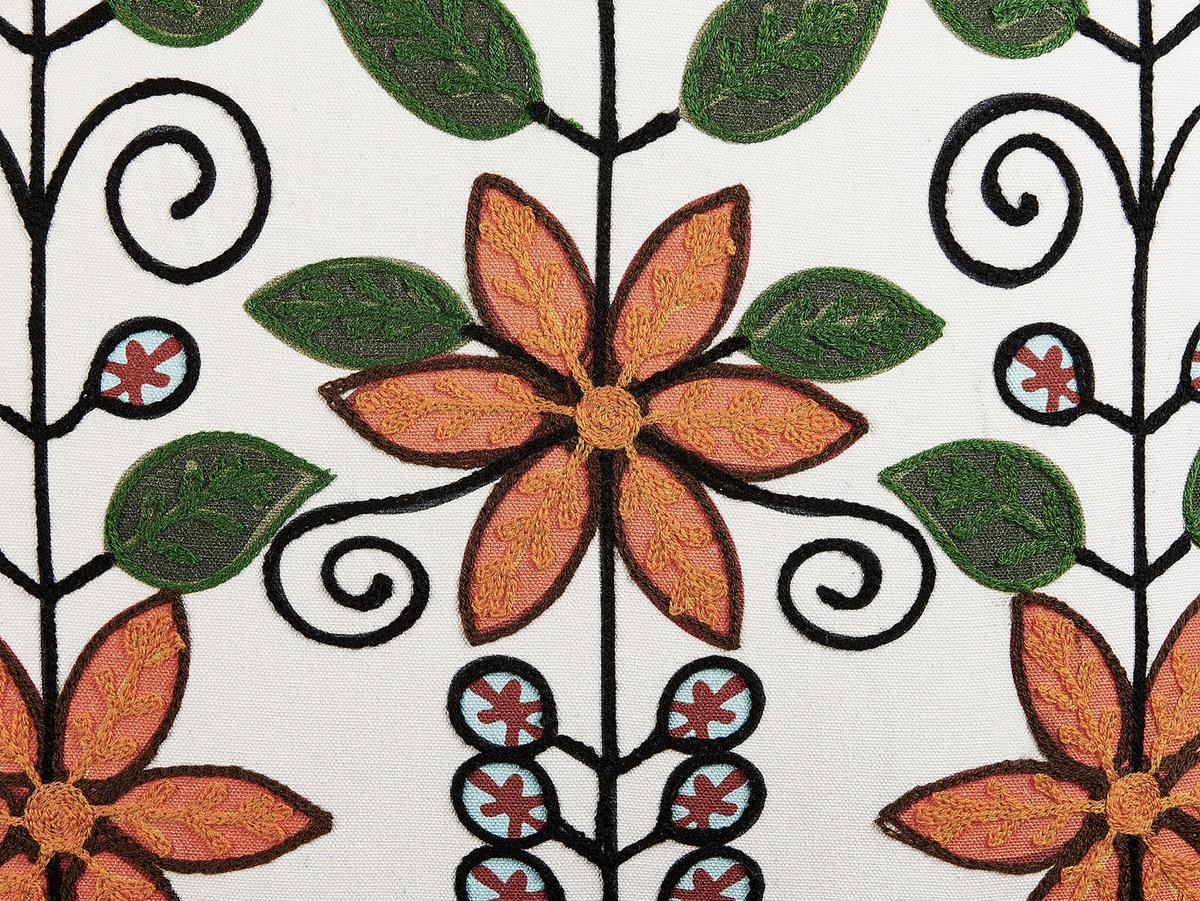 DEKOKISSEN 2er-Set Bunt 50/50 cm Vellore - Multicolor, Naturmaterialien/Textil (50/50cm) - Beliani