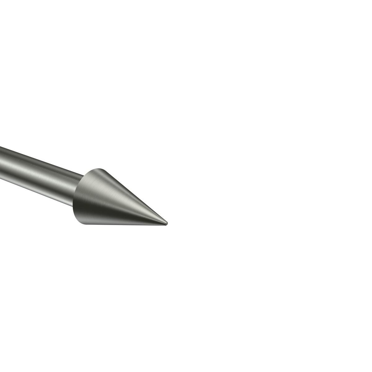 ENDSTÜCKE FÜR GARDINENSTANGEN 16 mm Ø, Scarano Edelstahl-Optik, Packung 2 Stück - Edelstahlfarben, Metall (4.4/3/3cm) - INTERDECO