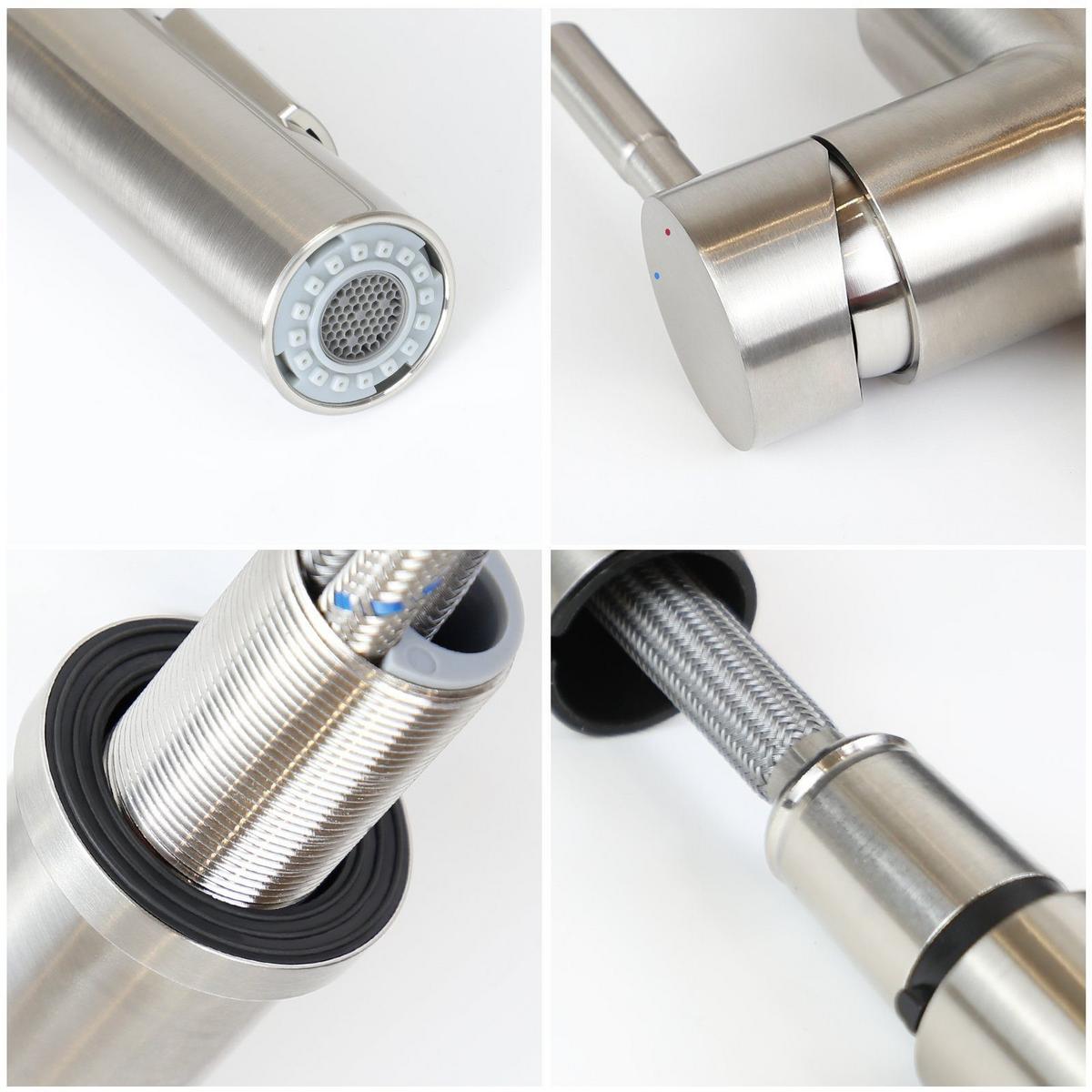 KÜCHENARMATUR GLAUBE 42/5/42 cm - Silberfarben, Metall (5/42/42cm) - Nettlife