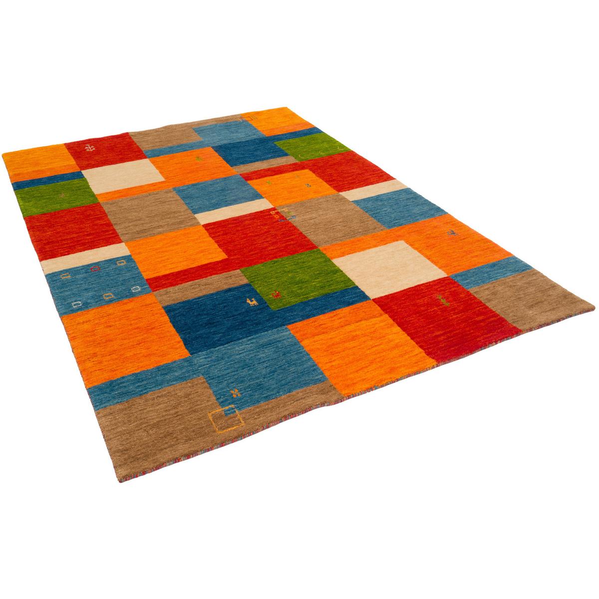 NATUR WOLLE TEPPICH GABBEH ESTA - Türkis, Textil (160/230cm) - Pergamon