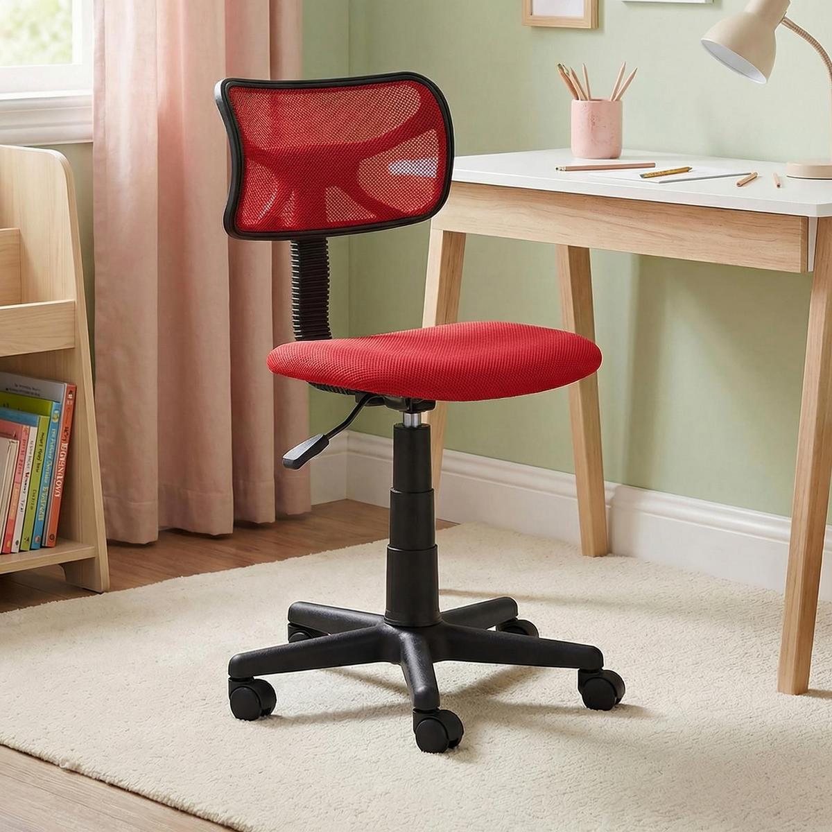 KINDERDREHSTUHL MILAN rot - Rot, Kunststoff/Textil (42/85/48cm) - IDIMEX