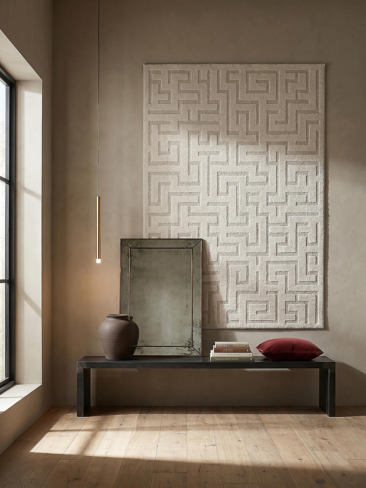TEPPICHLÄUFER Geometrisch MUOTA Polypropylen Creme 80 x 150 cm - Beige, Textil (80/150cm) - KADIMA DESIGN
