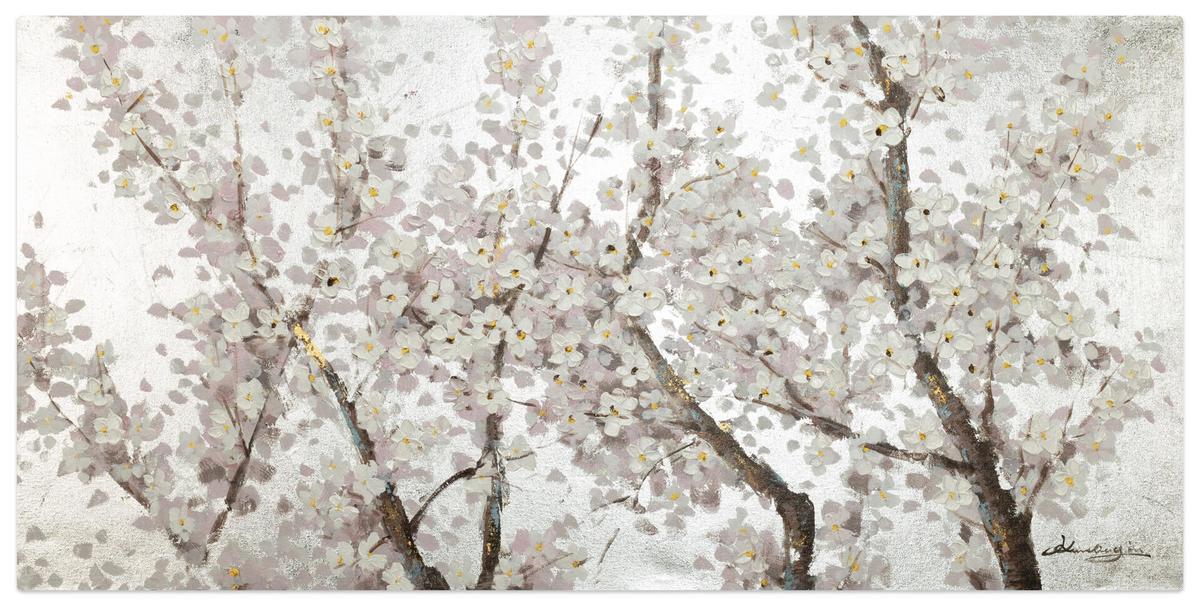 ÖLGEMÄLDE 120/60 cm - Weiß, Holz/Textil (120/60cm) - KUNSTLOFT
