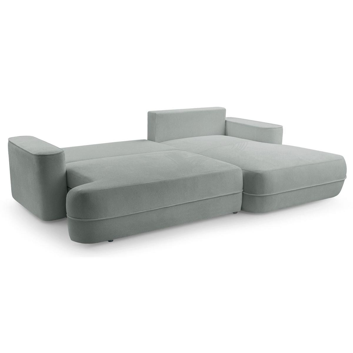 ECKSOFA Fuerro Graubeige Strukturstoff - Taupe/Schwarz, Kunststoff/Textil (168/260cm) - Selsey