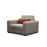 SESSEL OLI in Cordstoff taupe - Taupe, Holz/Textil (130/91/108cm) - Wozimo
