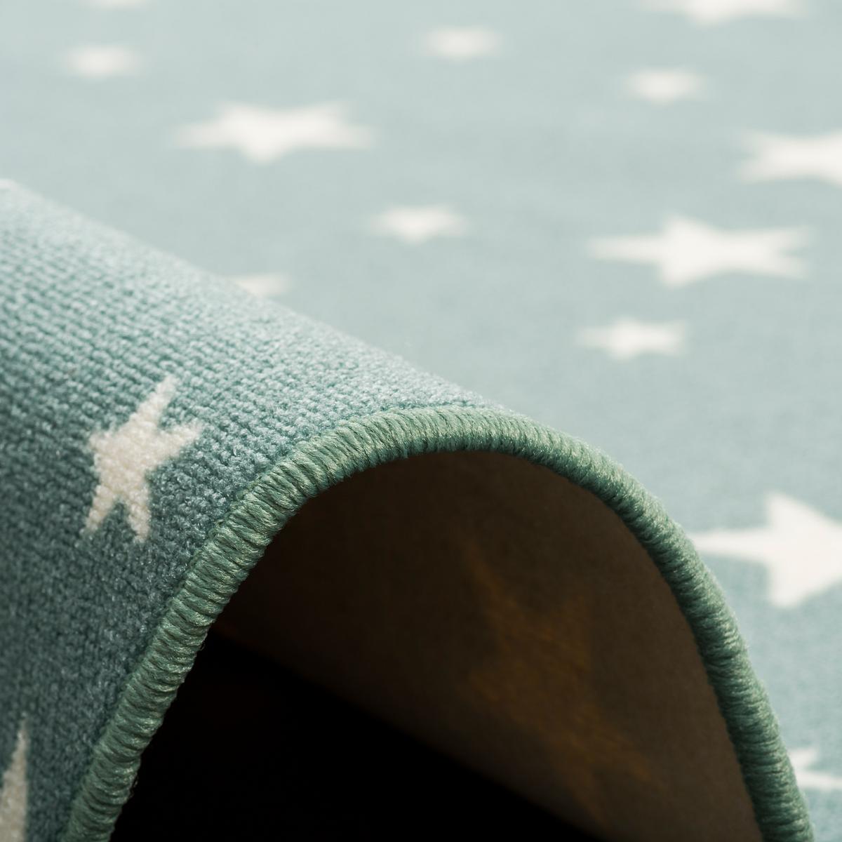 KINDER SPIEL TEPPICH STERNE RUND - Mintgrün, Textil (200/200cm) - Snapstyle