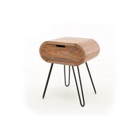 NACHTTISCH BAEL Holz Mango - Zwetschgeholzfarben, Holz (50/60/35cm) - KAWOLA