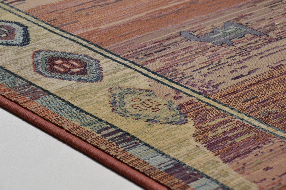 WEBTEPPICH Gabiro 002 68x135 cm - Terracotta, Textil (68/135cm) - THEKO
