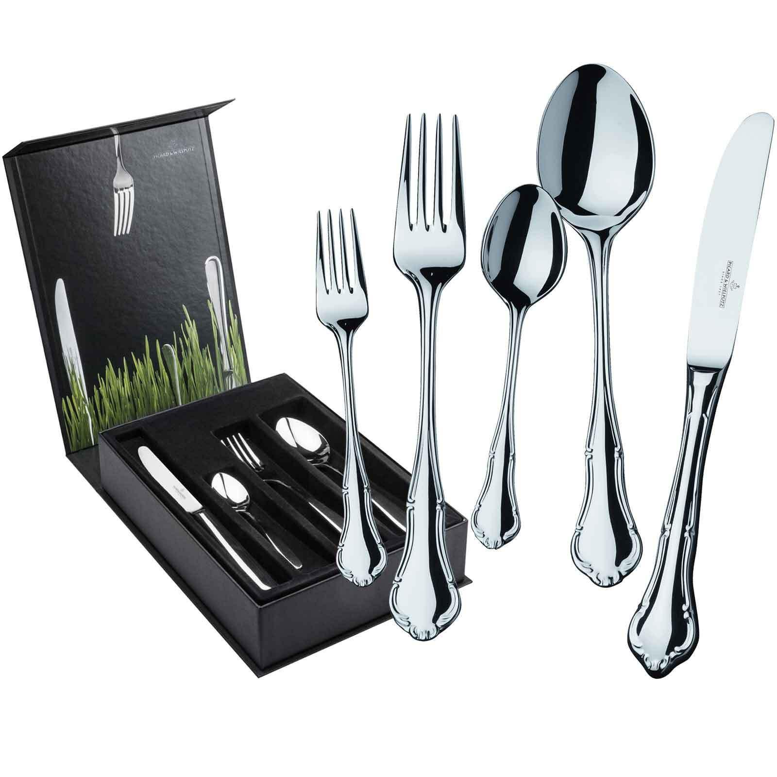 TAFELBESTECK INKL. BESTECKBOX Palazzo silber 30-tlg. - Silberfarben, Metall - Picard & Wielpütz