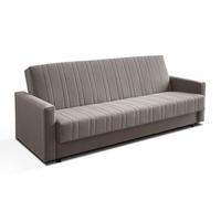 SCHLAFSOFA VERO MAX mit Schlaffunktion Castel 20 - Grau, Textil (191/88/90cm) - Lookway