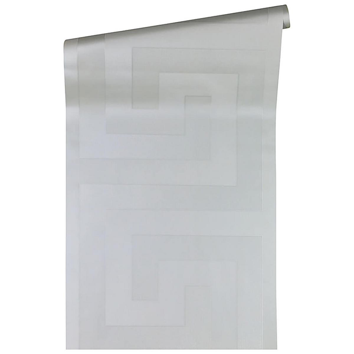 VLIESTAPETE Beige 53/1005 cm - Silberfarben/Grau, Kunststoff/Textil (70/1cm) - KUNSTLOFT