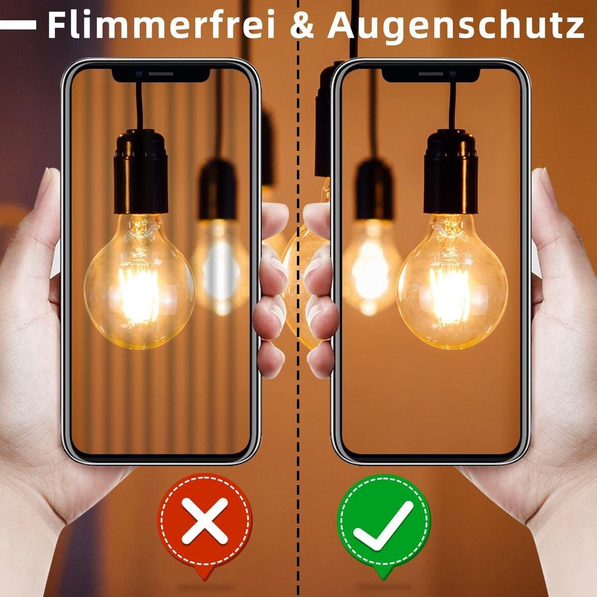 LED-LEUCHTMITTEL E27 4W(2er-set) - Transparent, Glas (8/14cm) - Nettlife