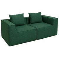 2ER-SOFA Grün - Grün, Textil (194/63/97cm) - MCW