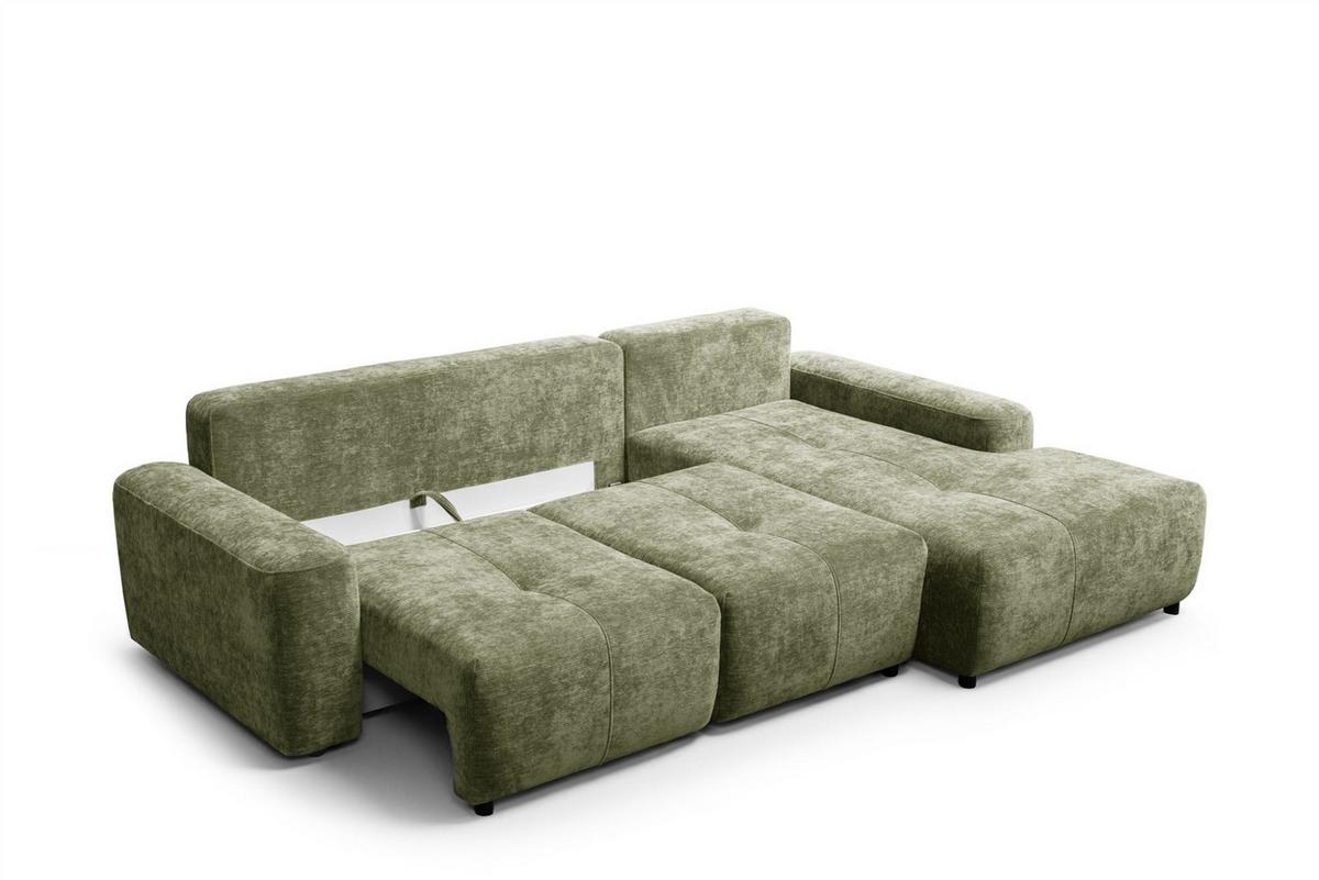 ECKSOFA Argos In Vibe - Grün, Holzwerkstoff/Textil (267/170cm) - Fun Möbel