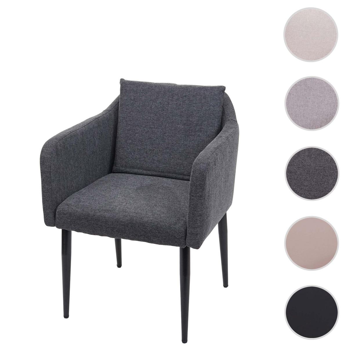 ESSZIMMERSTUHL Anthrazit - Dunkelgrau/Anthrazit, Textil (60/86/65cm) - MCW