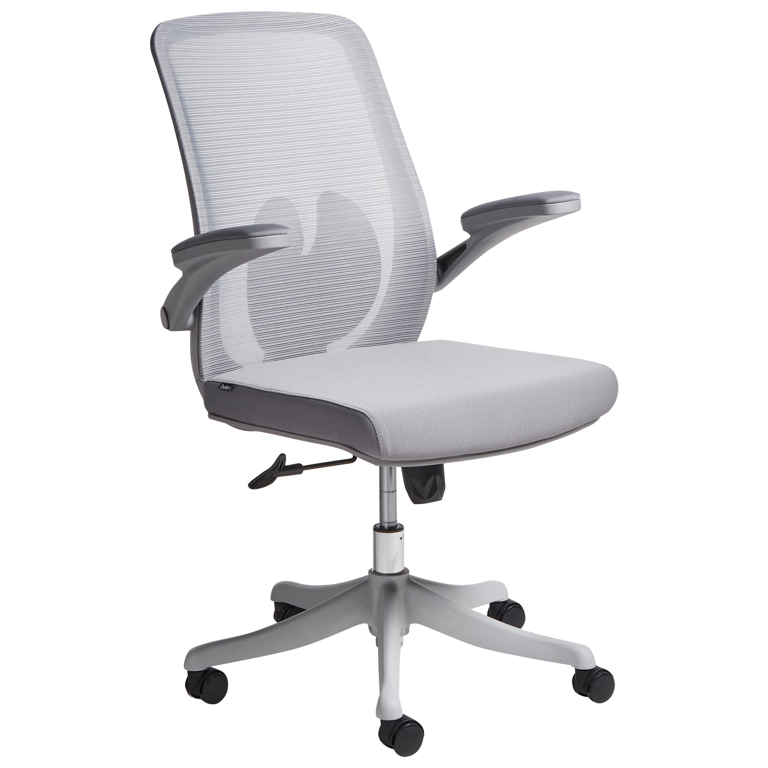 BÜROSTUHL Stoff Grau Overlord - Grau, Textil (49/100/63cm) - Beliani
