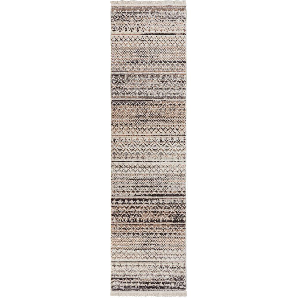 TEPPICH PERRAN, gestreift, Natur, 66 x 300 cm - Beige, Textil (66/300cm) - KADIMA DESIGN
